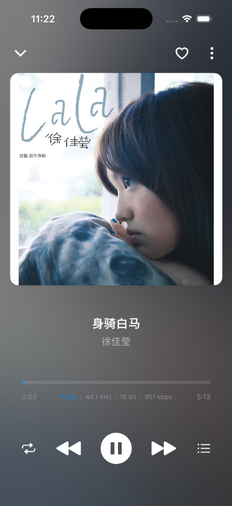 海螺音乐播放界面